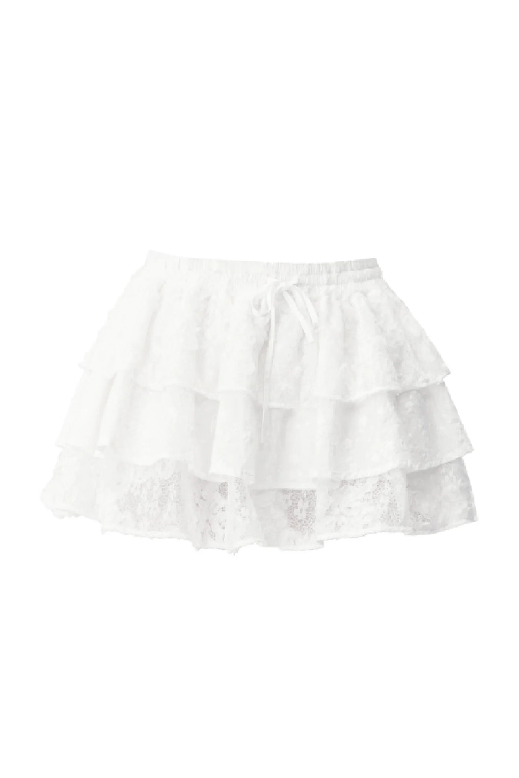 V-Neck Waist-Cinching T-Shirt and Skirt Set-Up