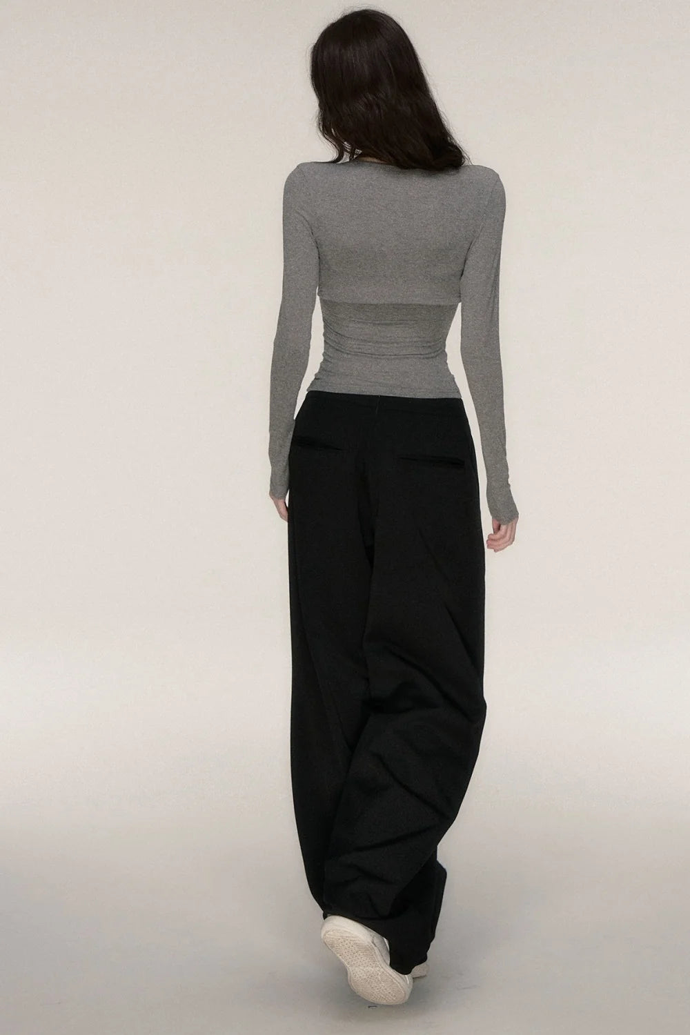 Long-Sleeved Top and Camisole Set