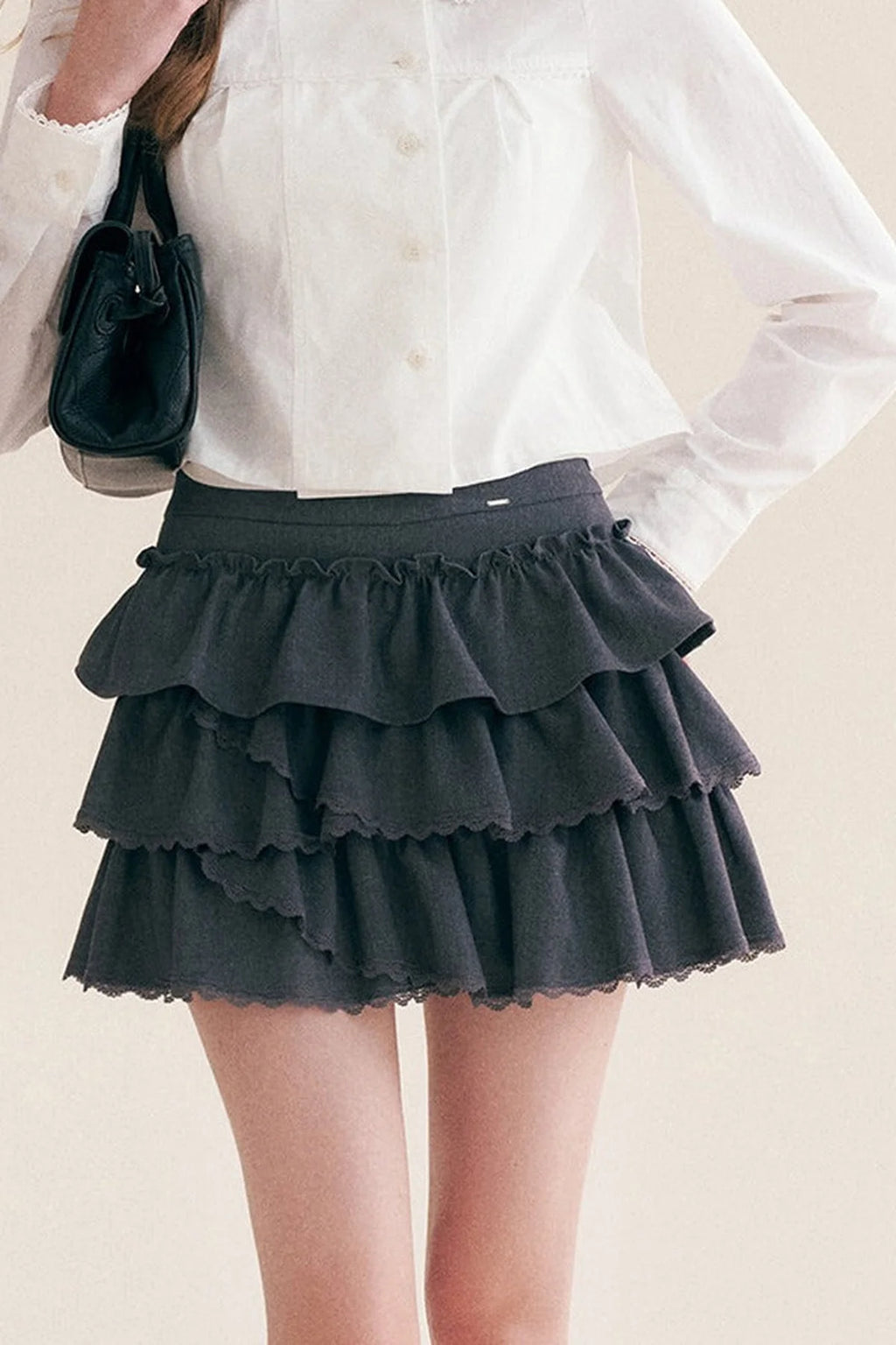 Multi-Layered Ruffle Cake Skirt