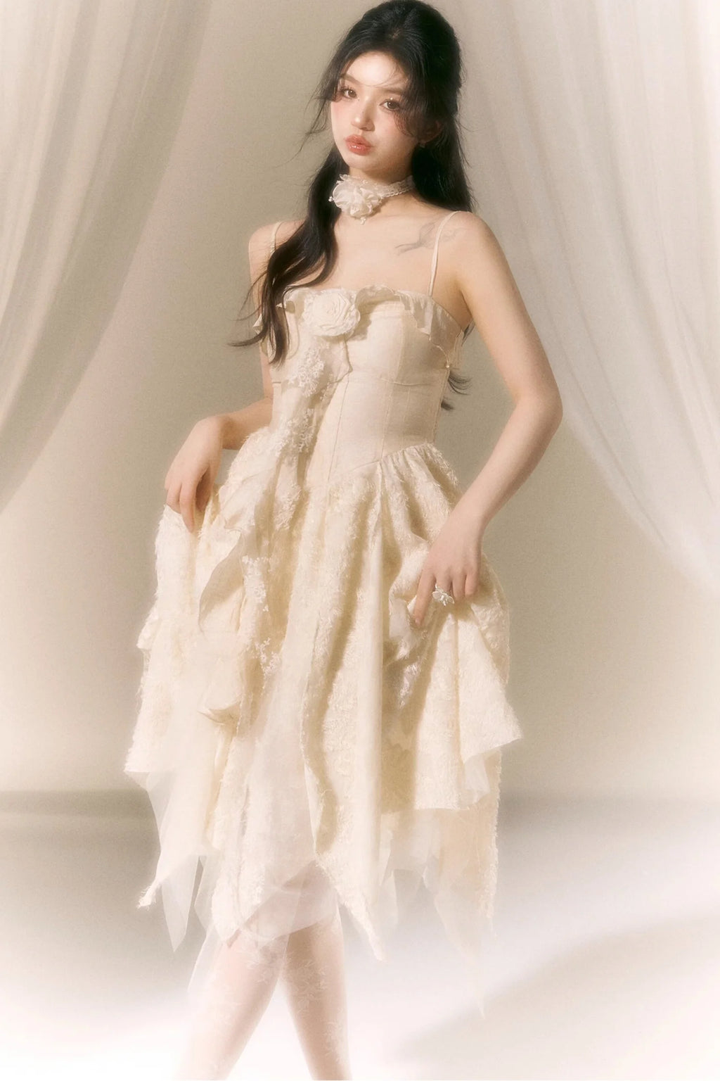 French Style Rose Dress