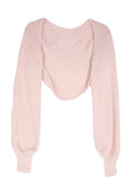 Pink Twist-Knit Cardigan and Shorts 3-Piece Set-Up