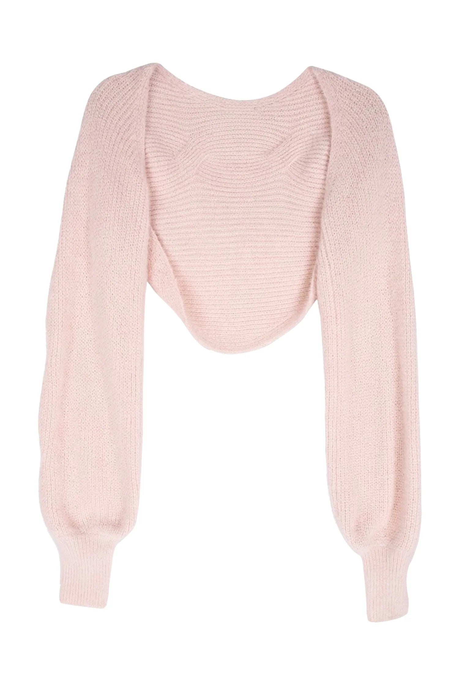 Pink Twist-Knit Cardigan and Shorts 3-Piece Set-Up