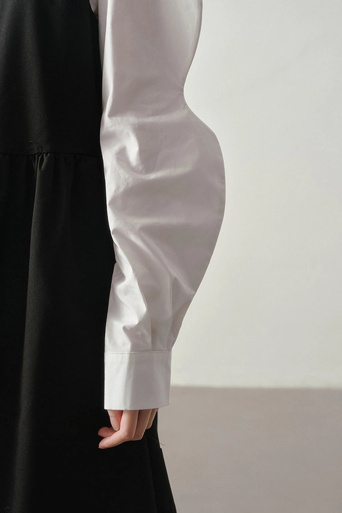 Ruffle Collar Puff Sleeve Blouse