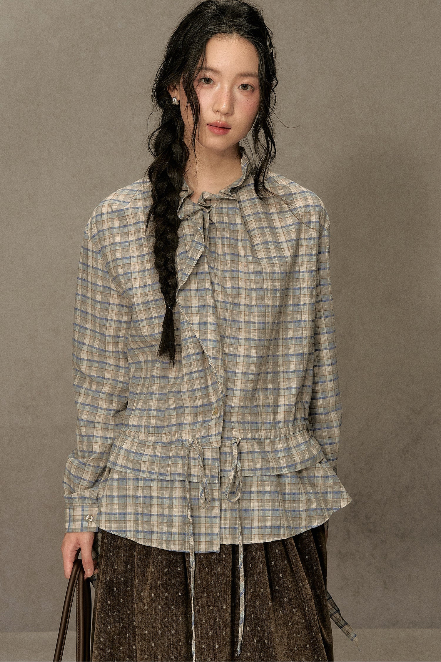Plaid Long-Sleeve Shirt