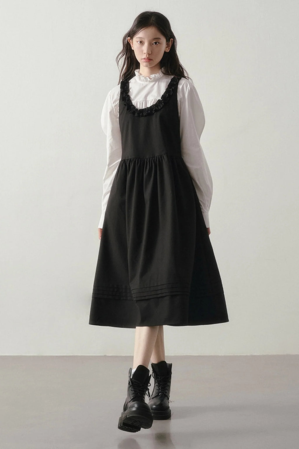 Shadow Ruffled Dress