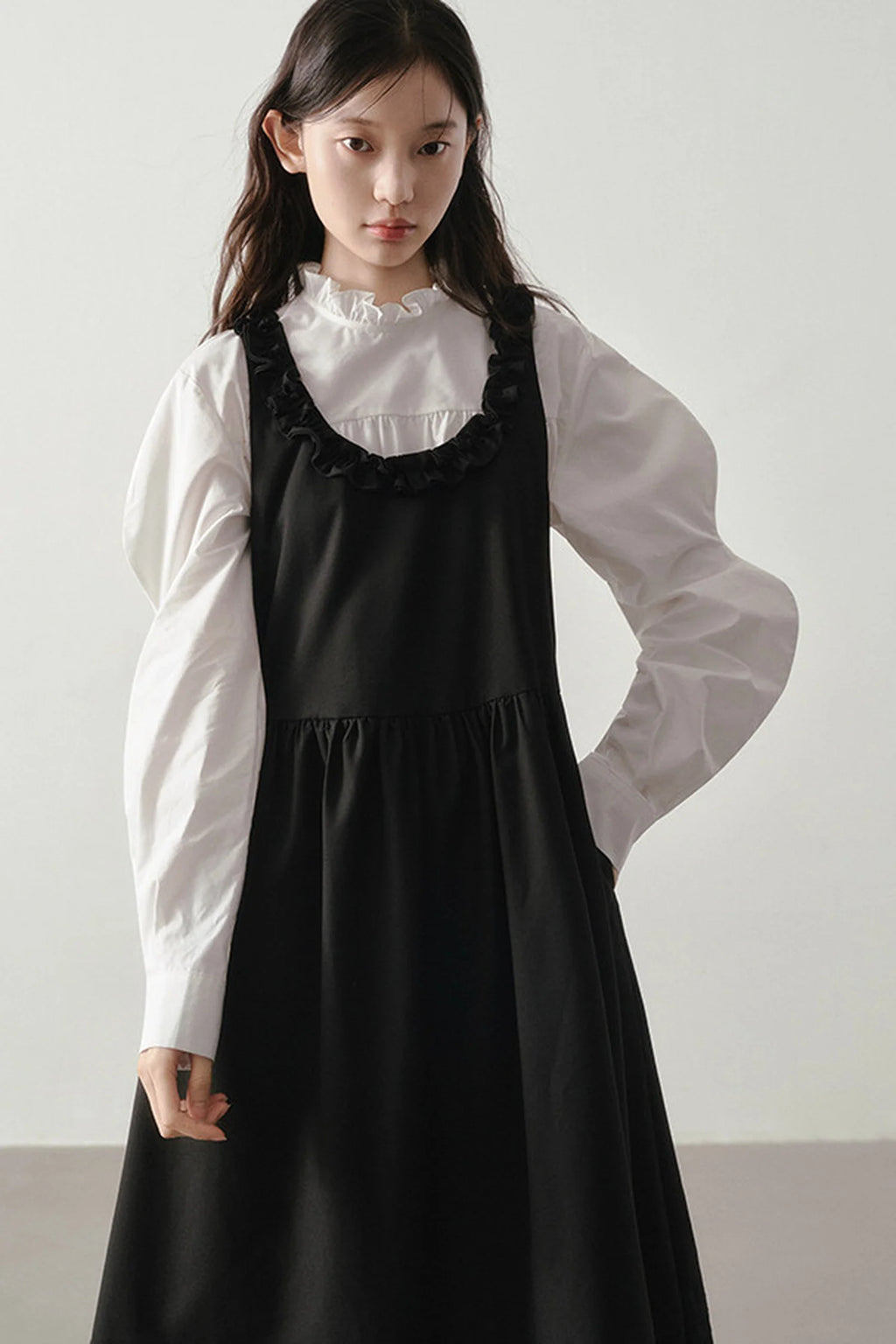Shadow Ruffled Dress