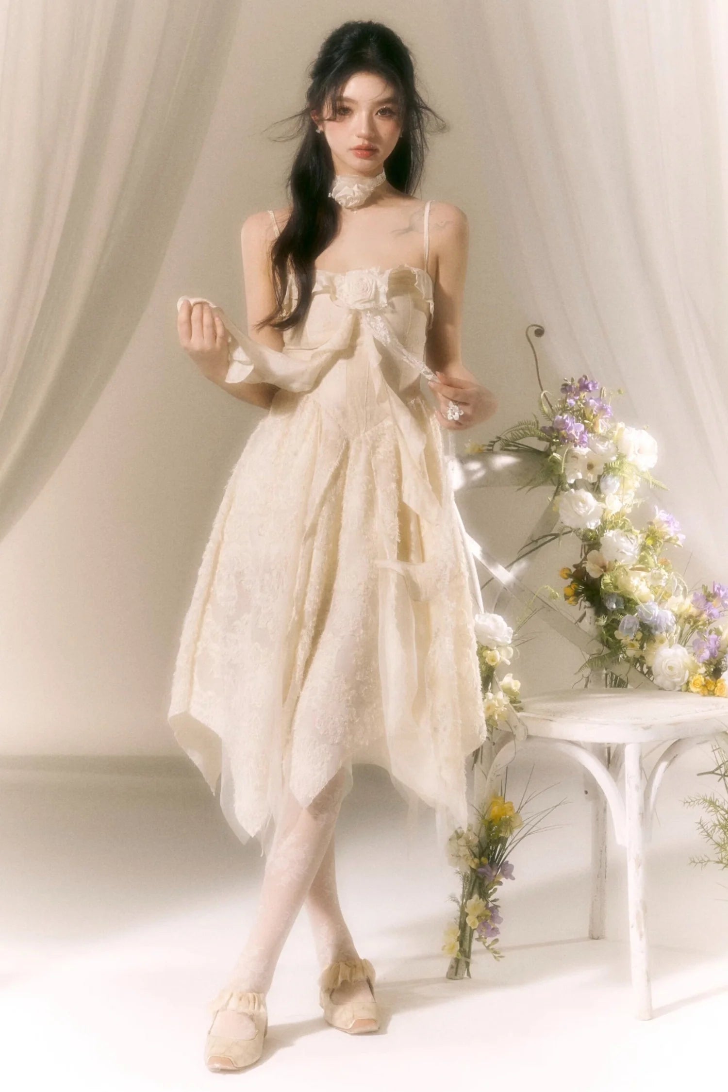 French Style Rose Dress