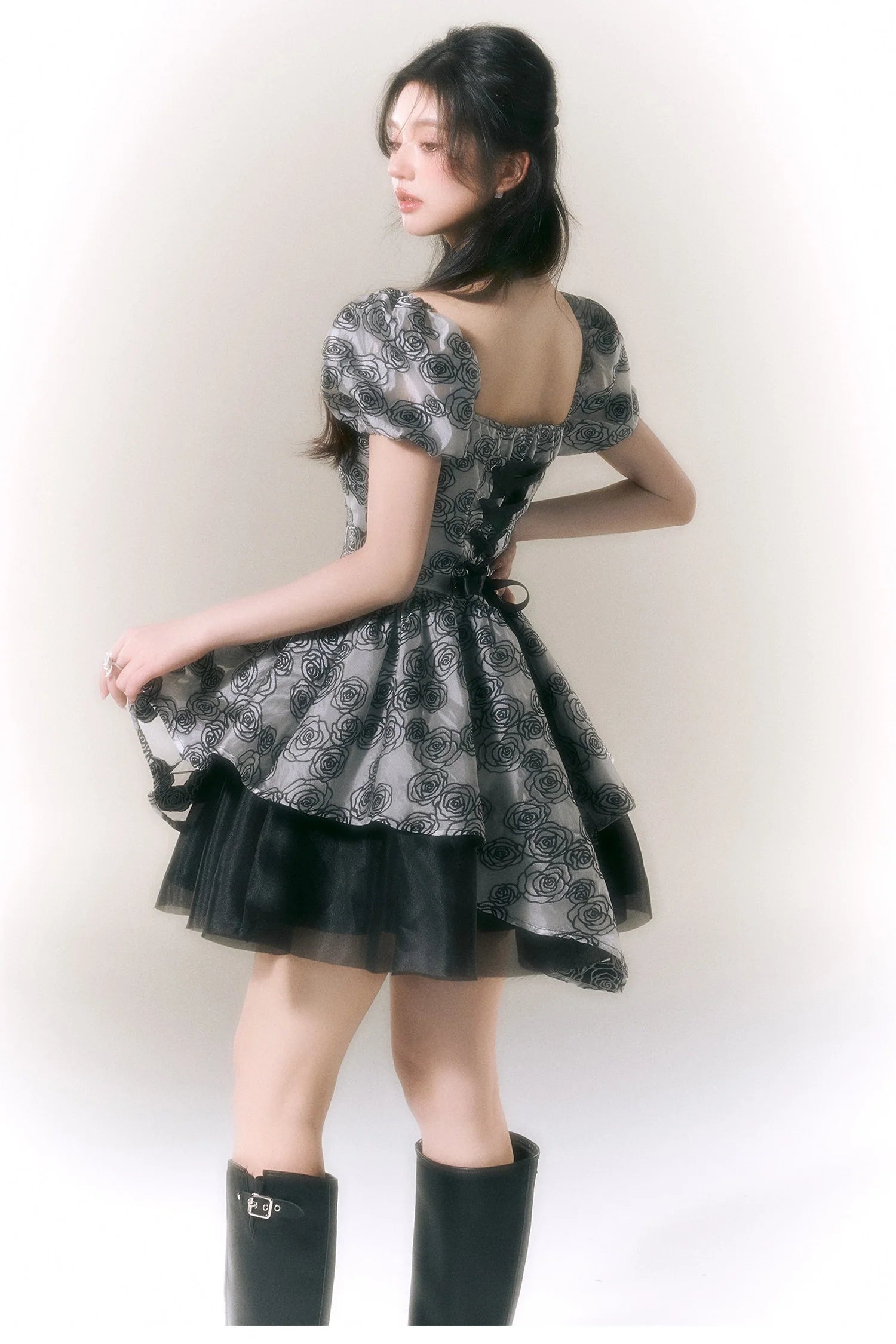 Tea Break Puff Sleeve Dress