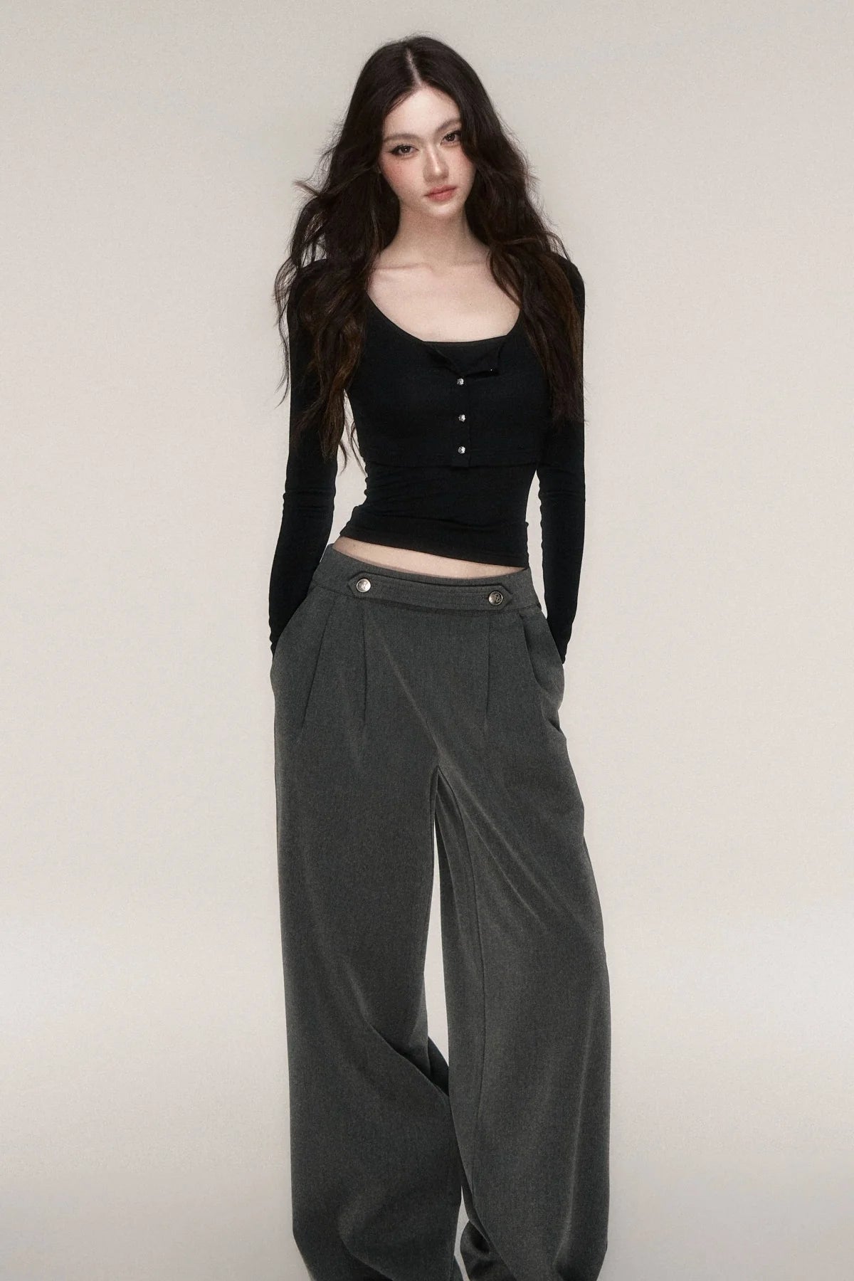 Napoleon Style Straight Leg Trousers