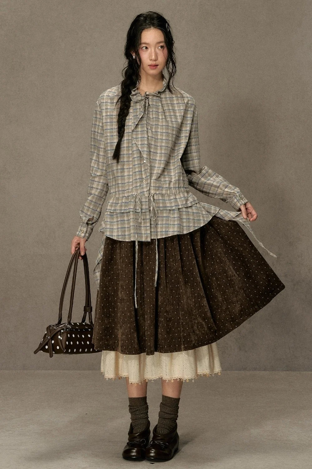 Plaid Long-Sleeve Shirt