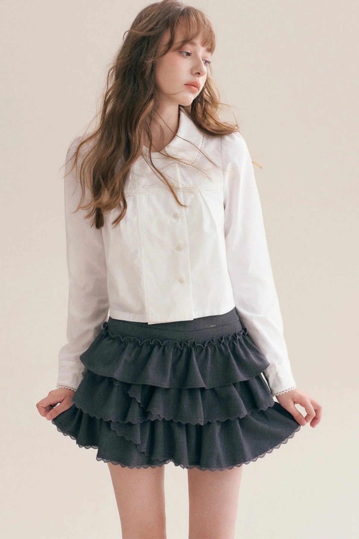 Multi-Layered Ruffle Cake Skirt