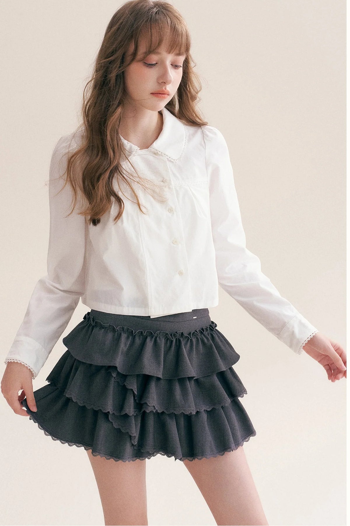 Multi-Layered Ruffle Cake Skirt