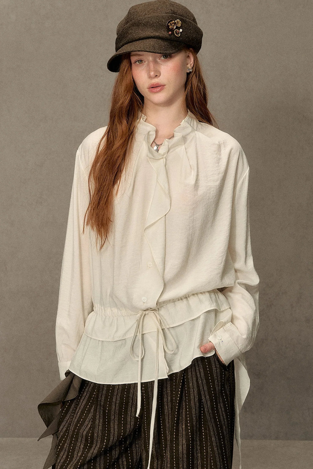 Plaid Long-Sleeve Shirt