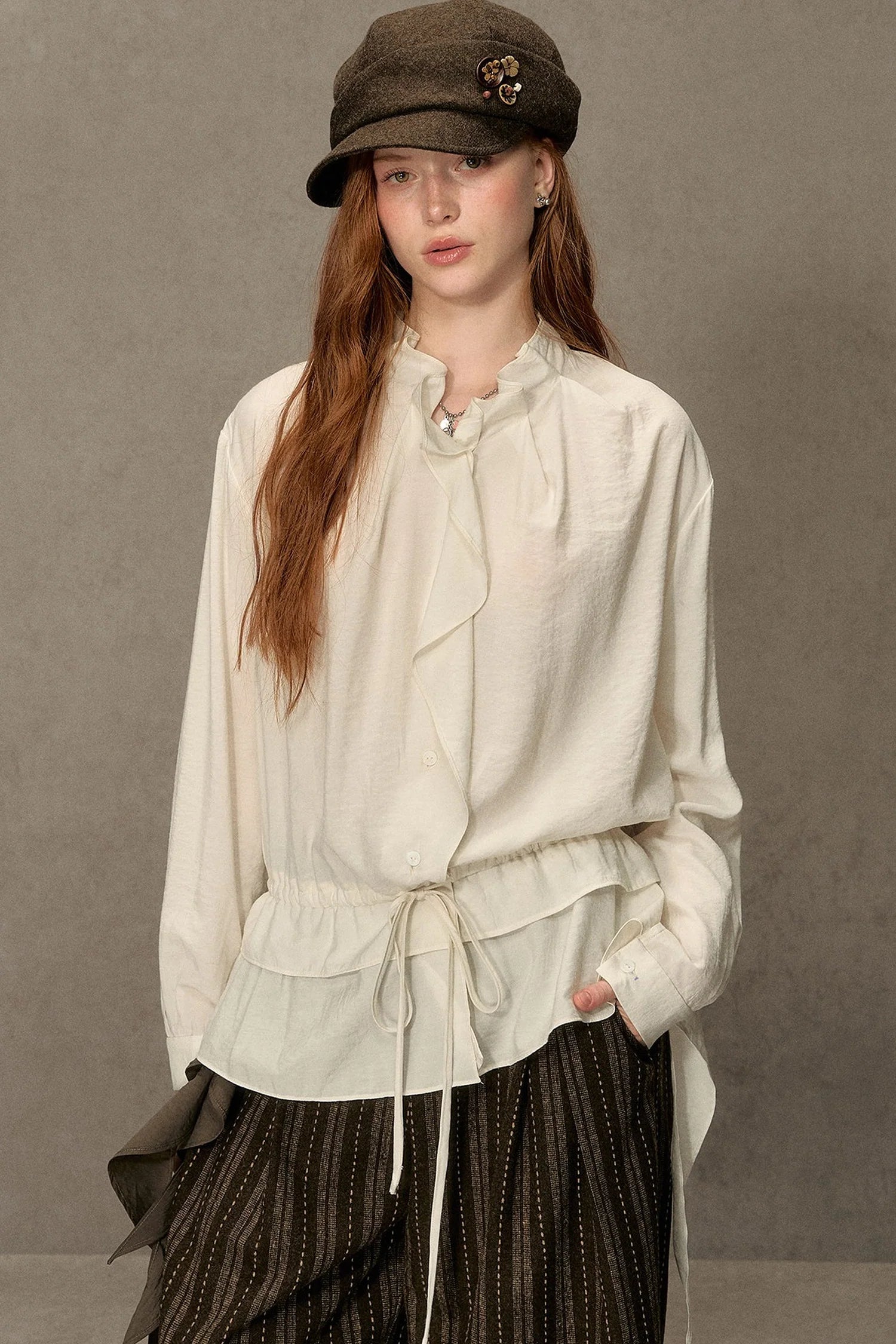 Plaid Long-Sleeve Shirt