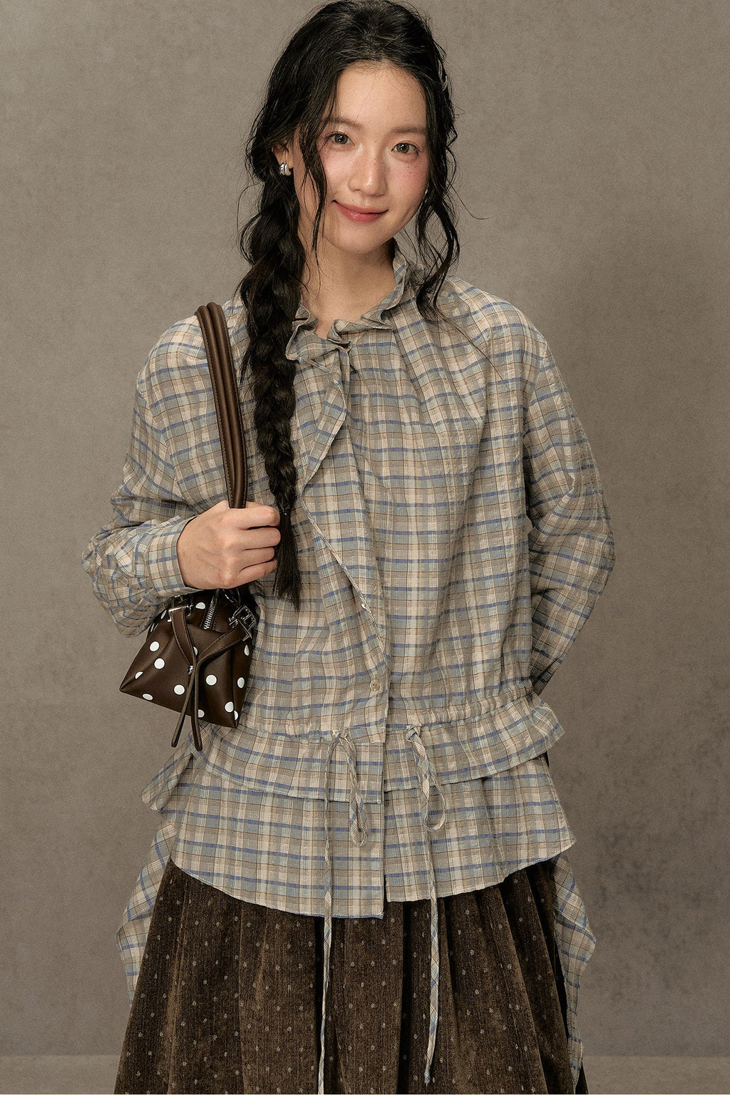 Plaid Long-Sleeve Shirt