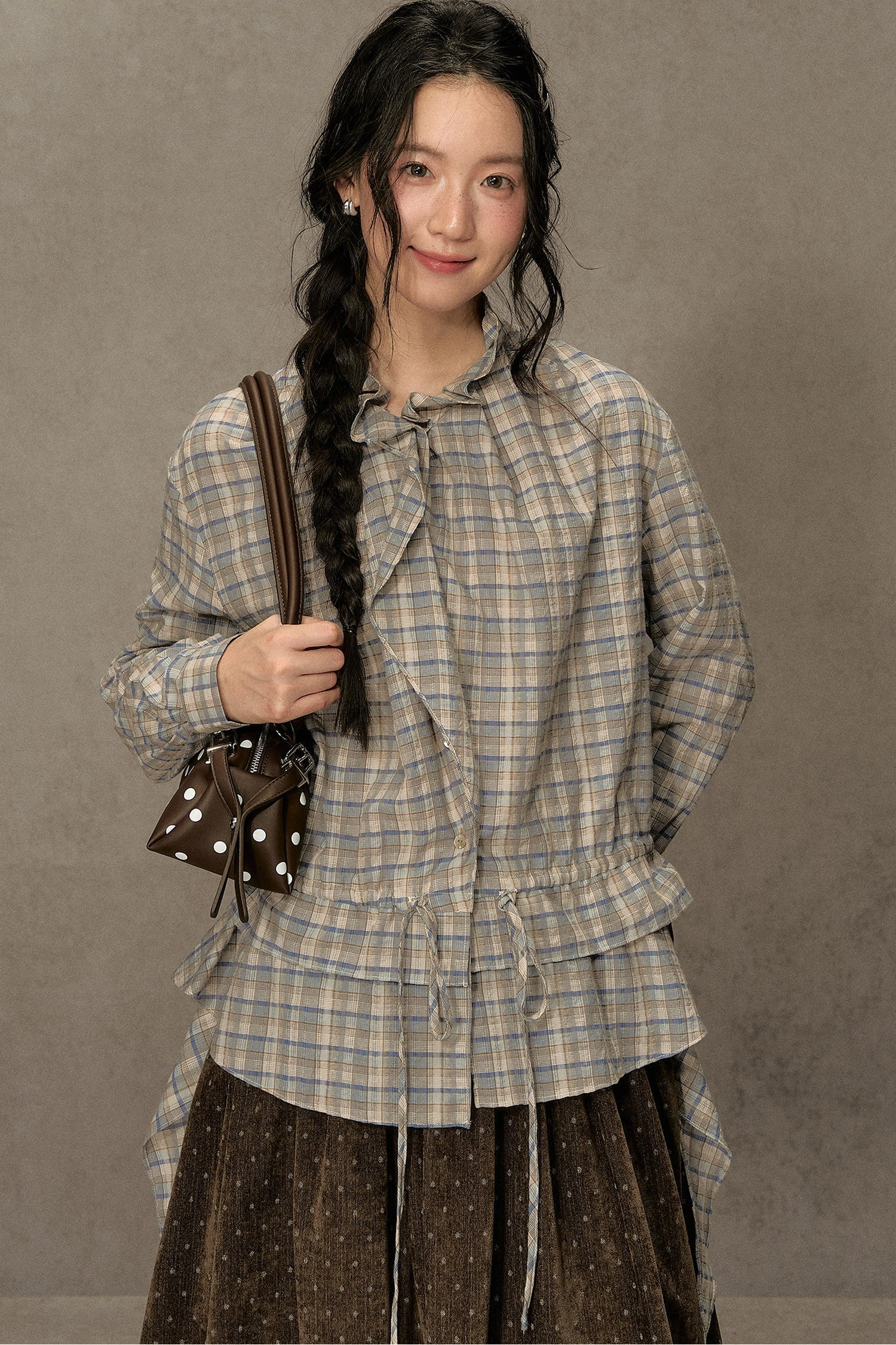 Plaid Long-Sleeve Shirt