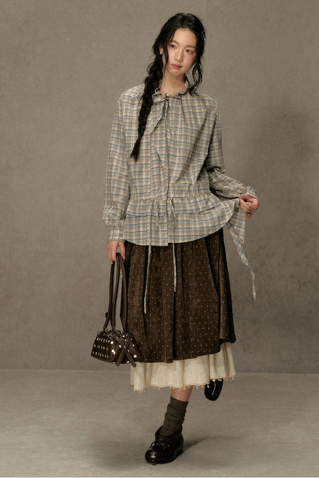 Plaid Long-Sleeve Shirt