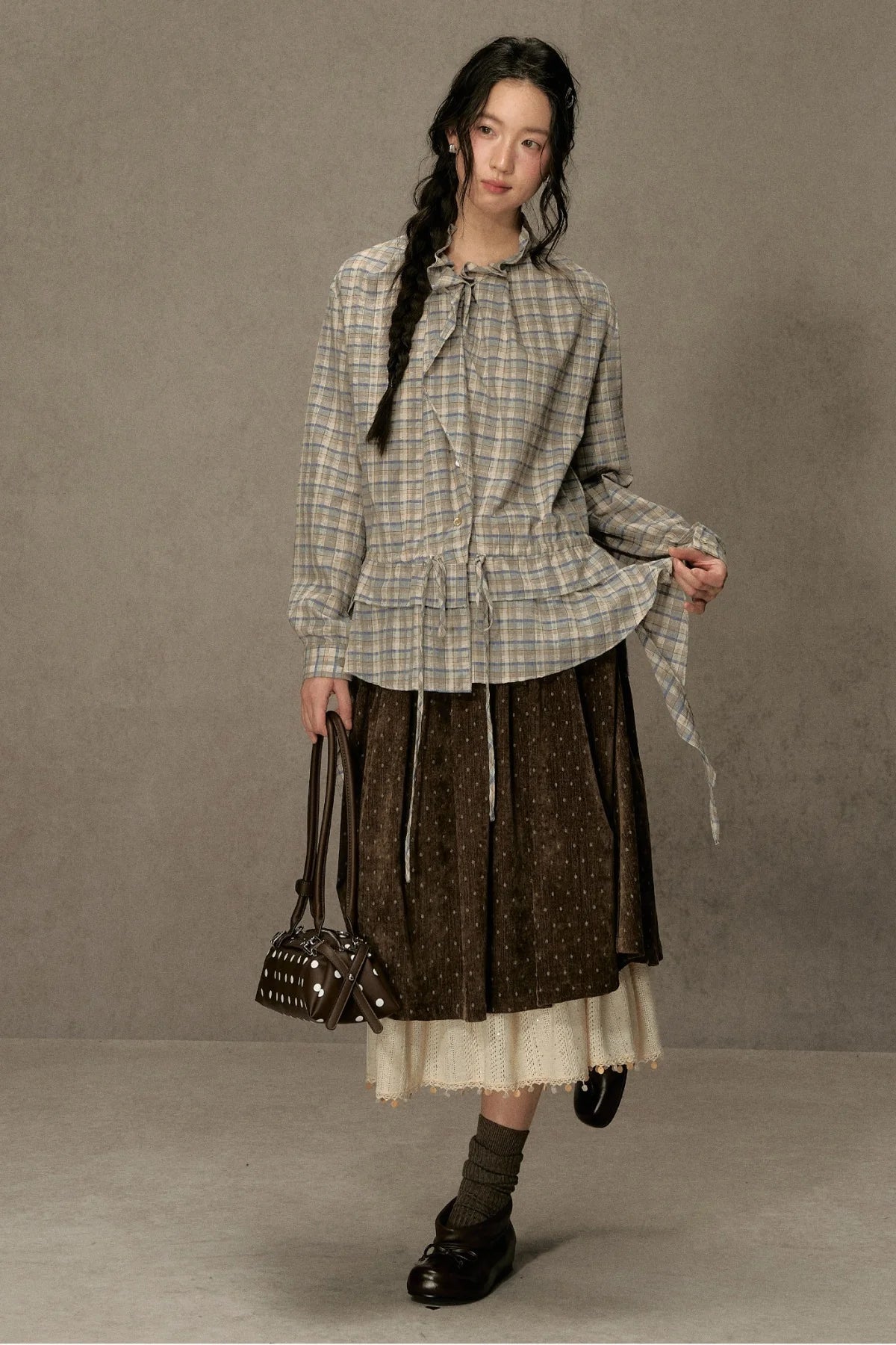 Plaid Long-Sleeve Shirt