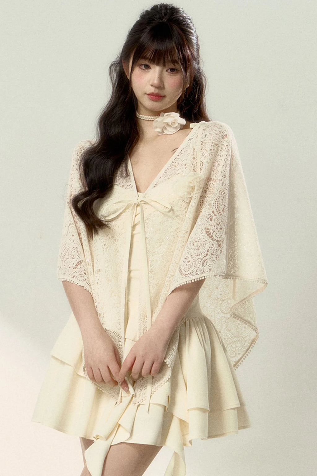 Floral Ballet Suspender Waist Dress