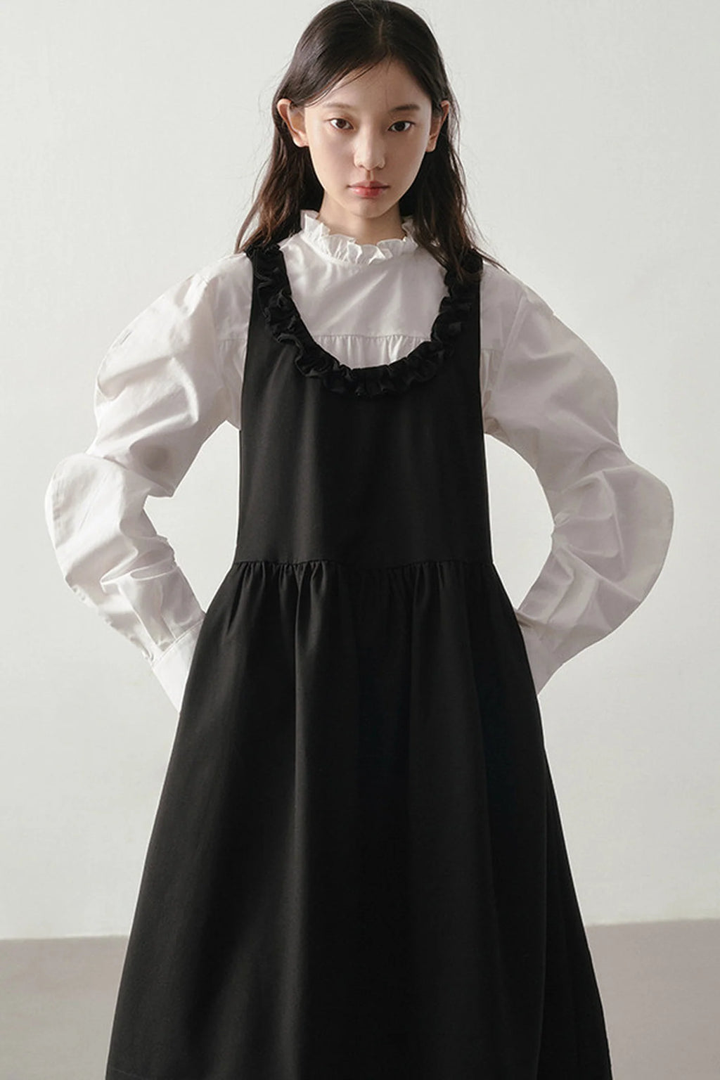 Shadow Ruffled Dress