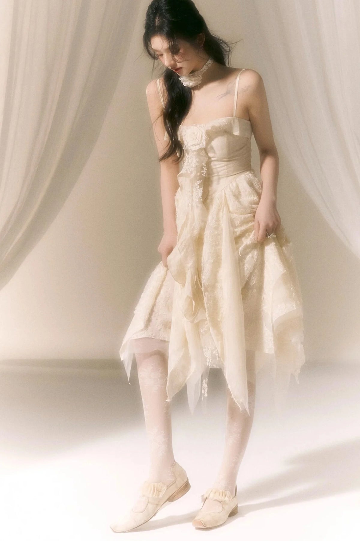 French Style Rose Dress