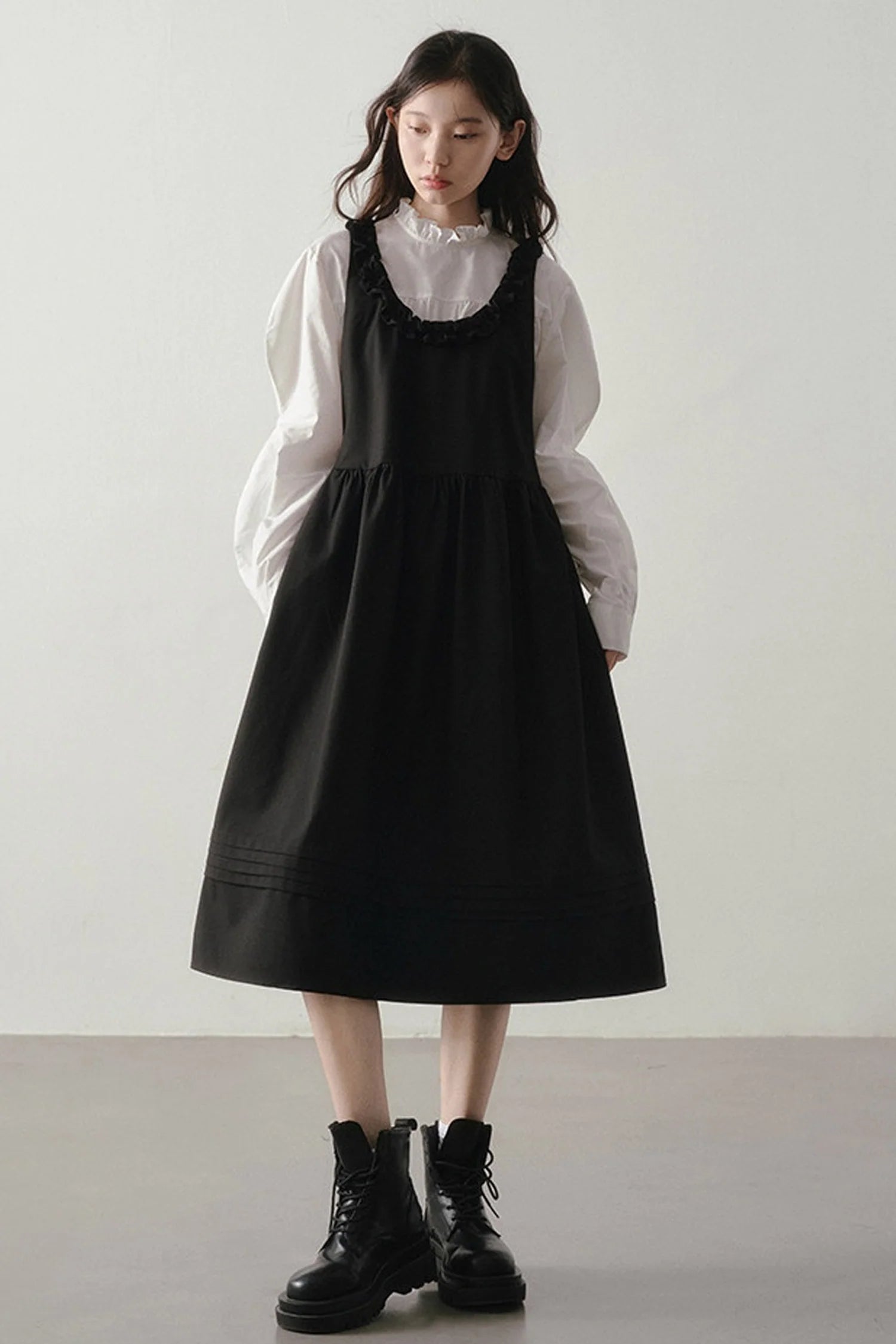 Shadow Ruffled Dress