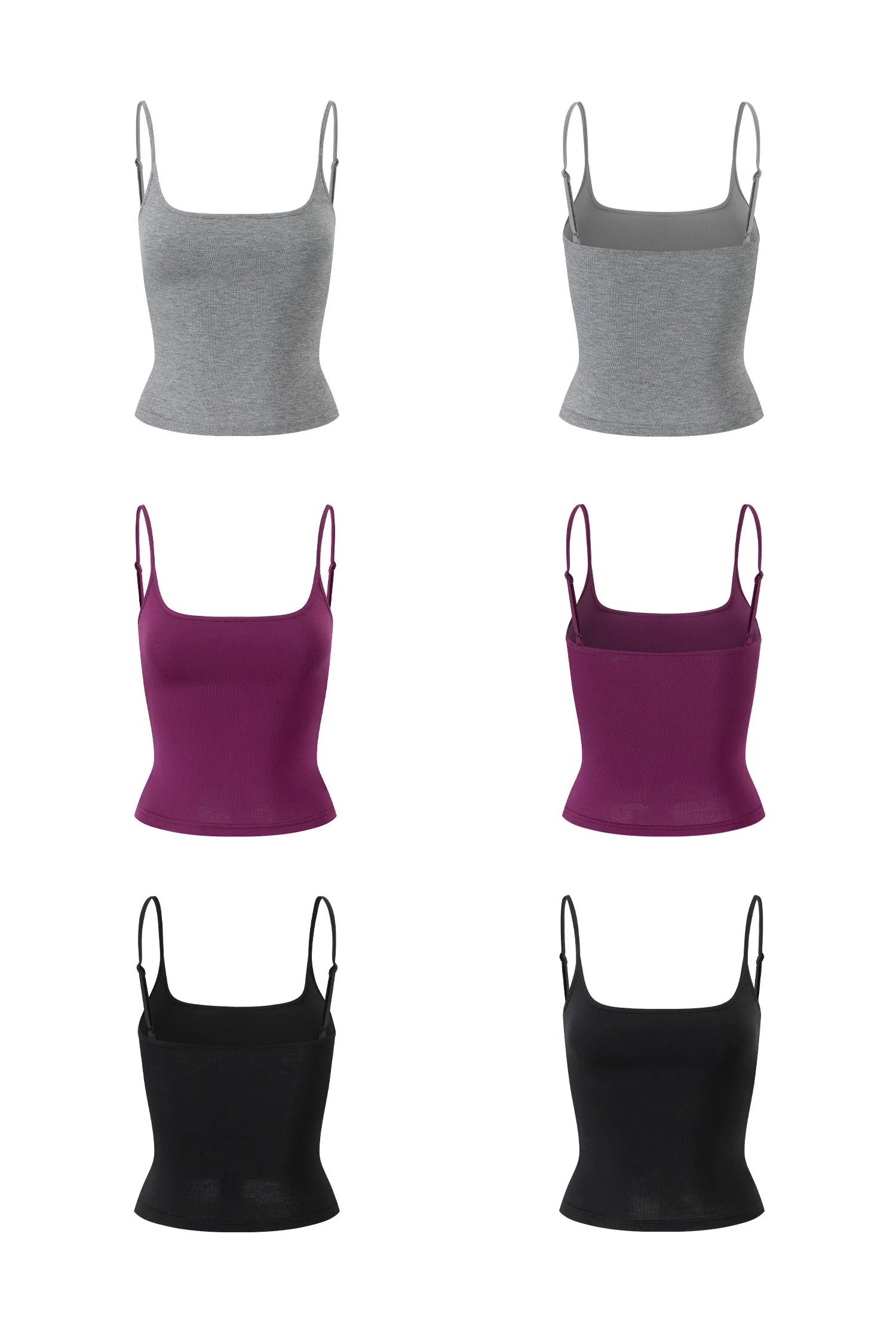 Long-Sleeved Top and Camisole Set