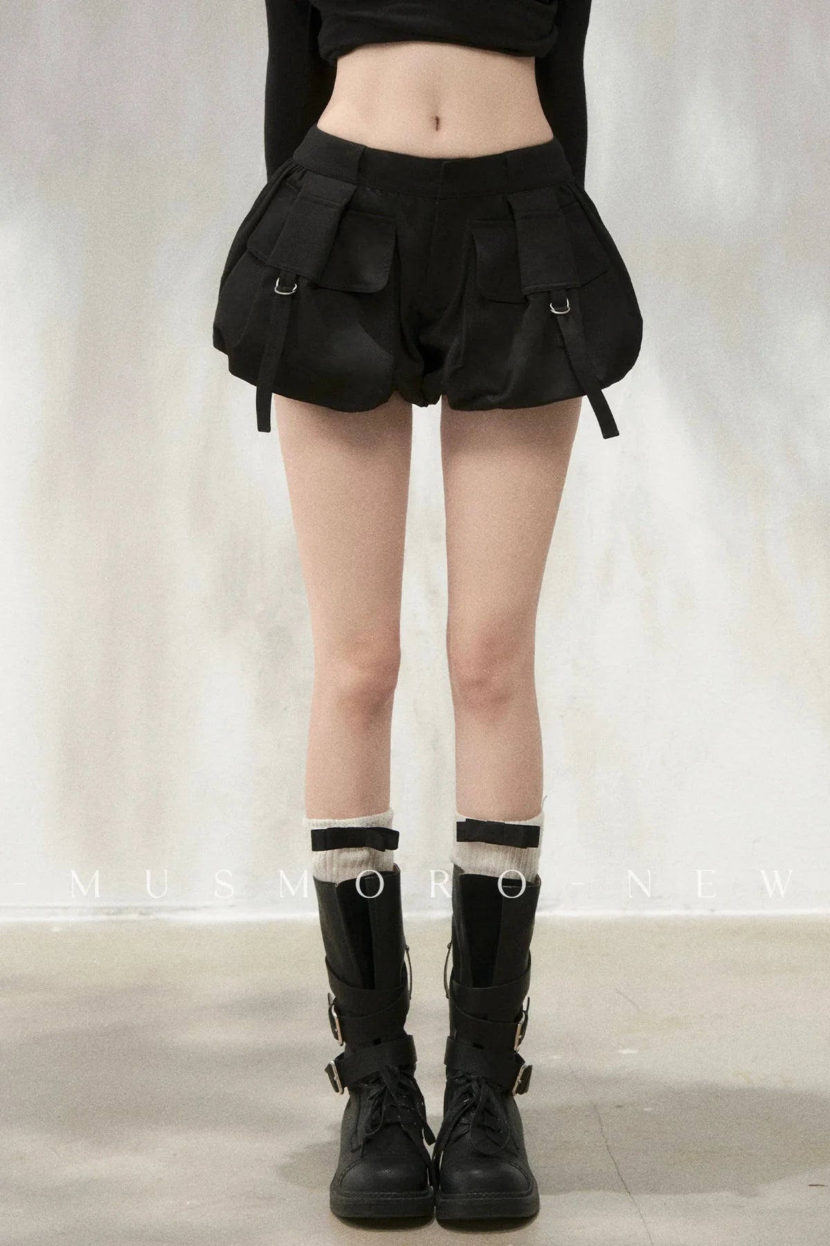 Vintage Puff Cargo Skirt Pants