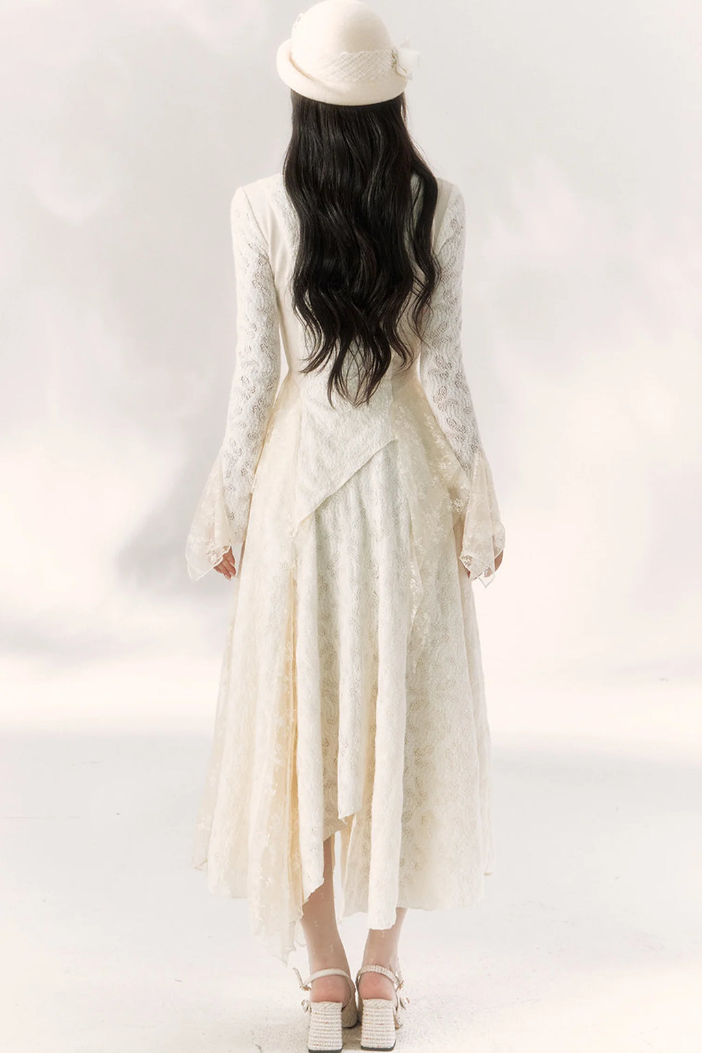 Butterfly Dream Knit Layered-Look and Skirt Set-Up