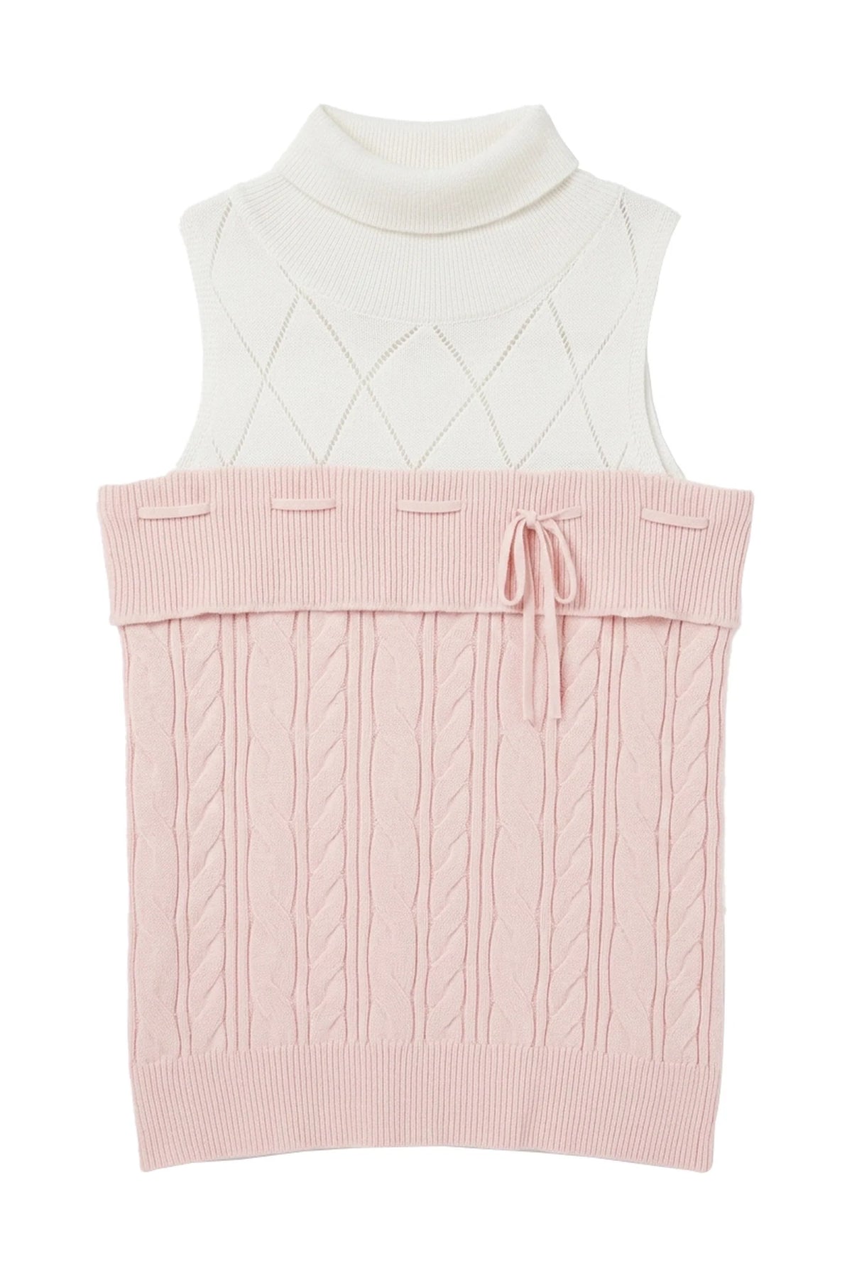 Pink Twist-Knit Cardigan and Shorts 3-Piece Set-Up