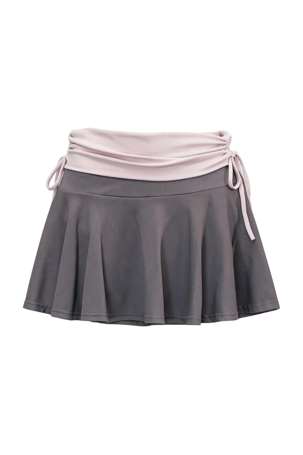 Letter Print T-Shirt with Contrast Drawstring Skirt Set-Up