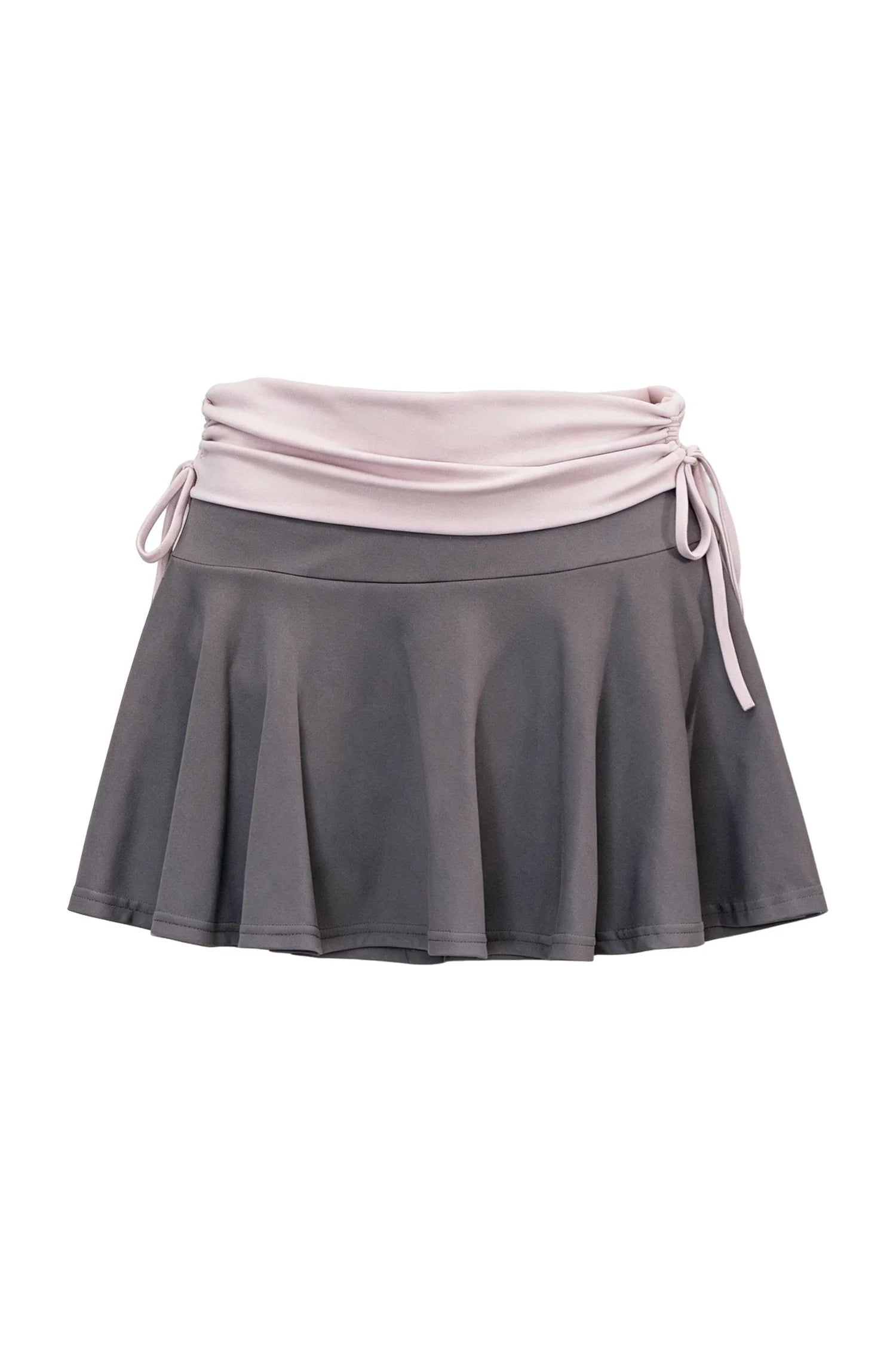 Letter Print T-Shirt with Contrast Drawstring Skirt Set-Up