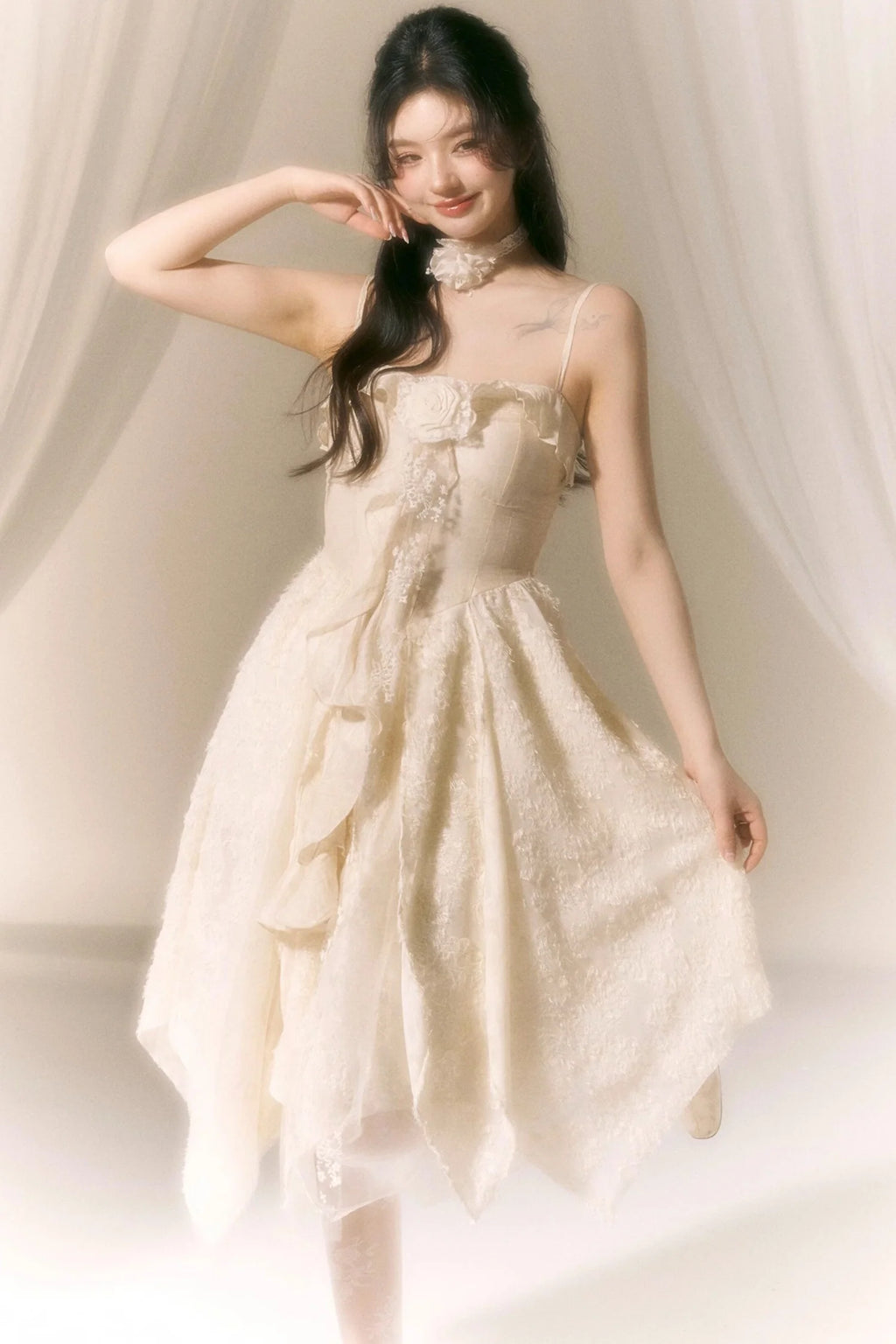 French Style Rose Dress