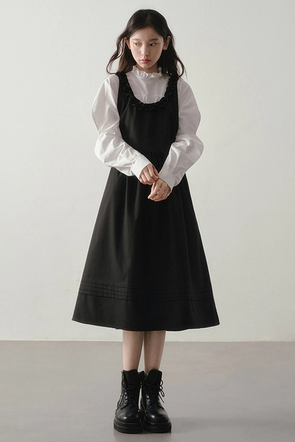 Shadow Ruffled Dress