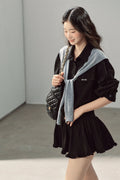 Night Whisper Shirt, Skirt Two-Piece and Jacket Set-Up