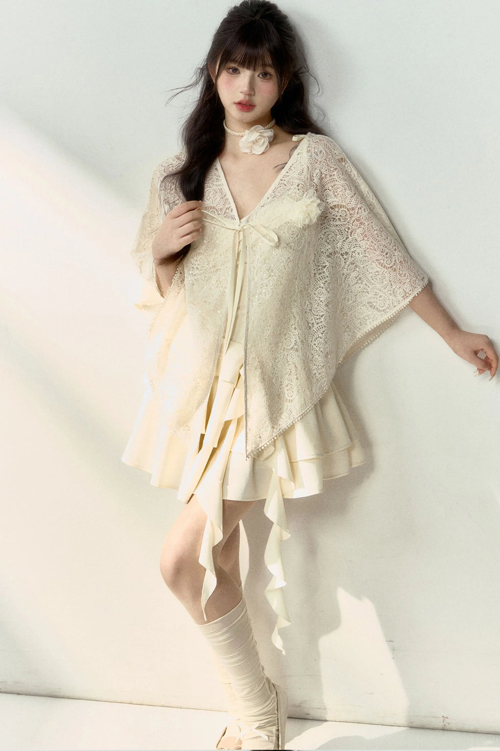Floral Ballet Suspender Waist Dress