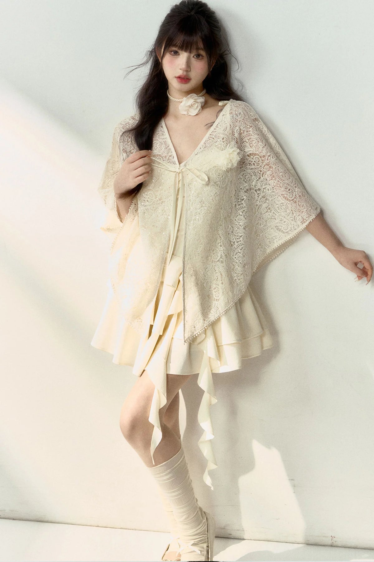 Floral Ballet Suspender Waist Dress