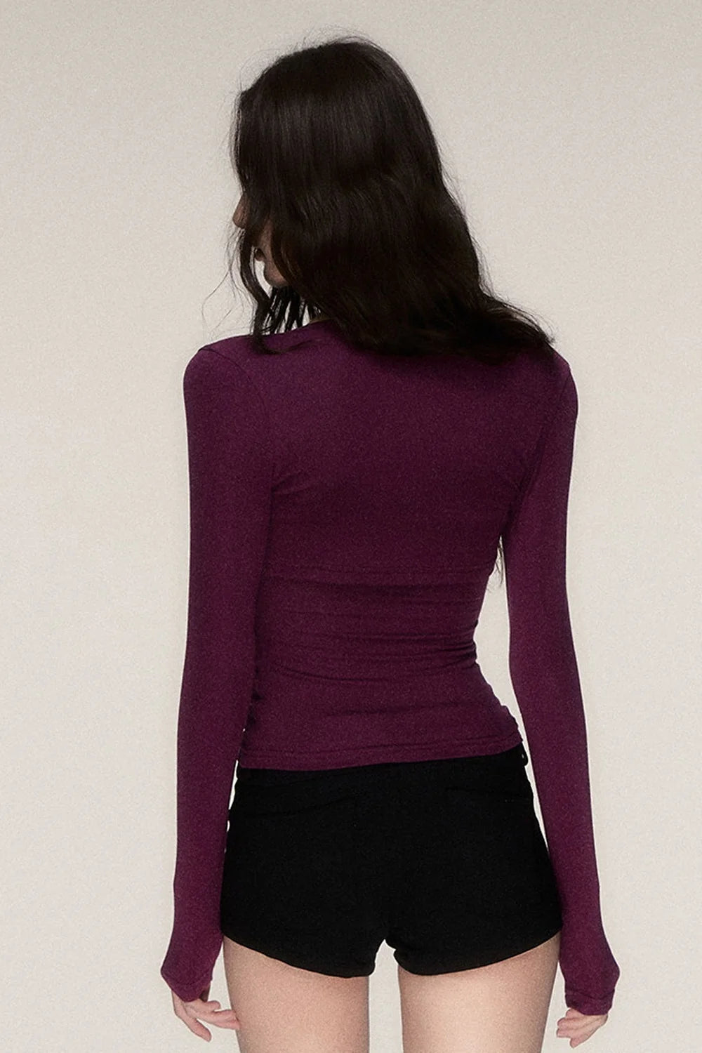 Long-Sleeved Top and Camisole Set