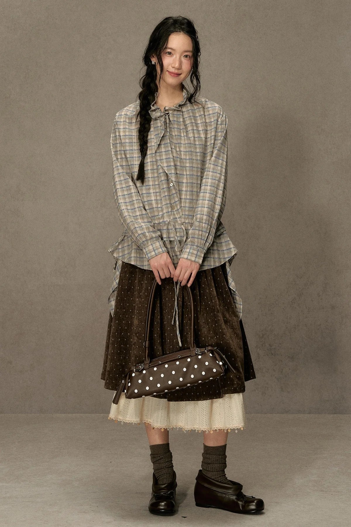 Plaid Long-Sleeve Shirt
