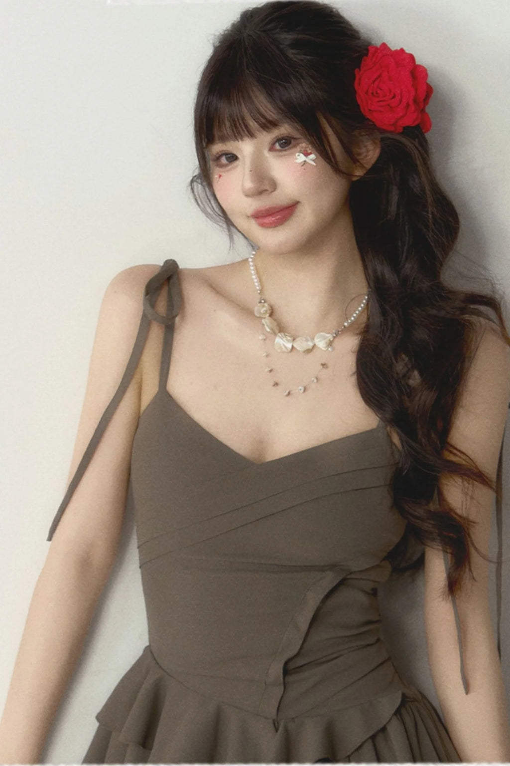 Floral Ballet Suspender Waist Dress