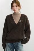 Wool Blend Layered-Look Sleeveless Vest Set-Up