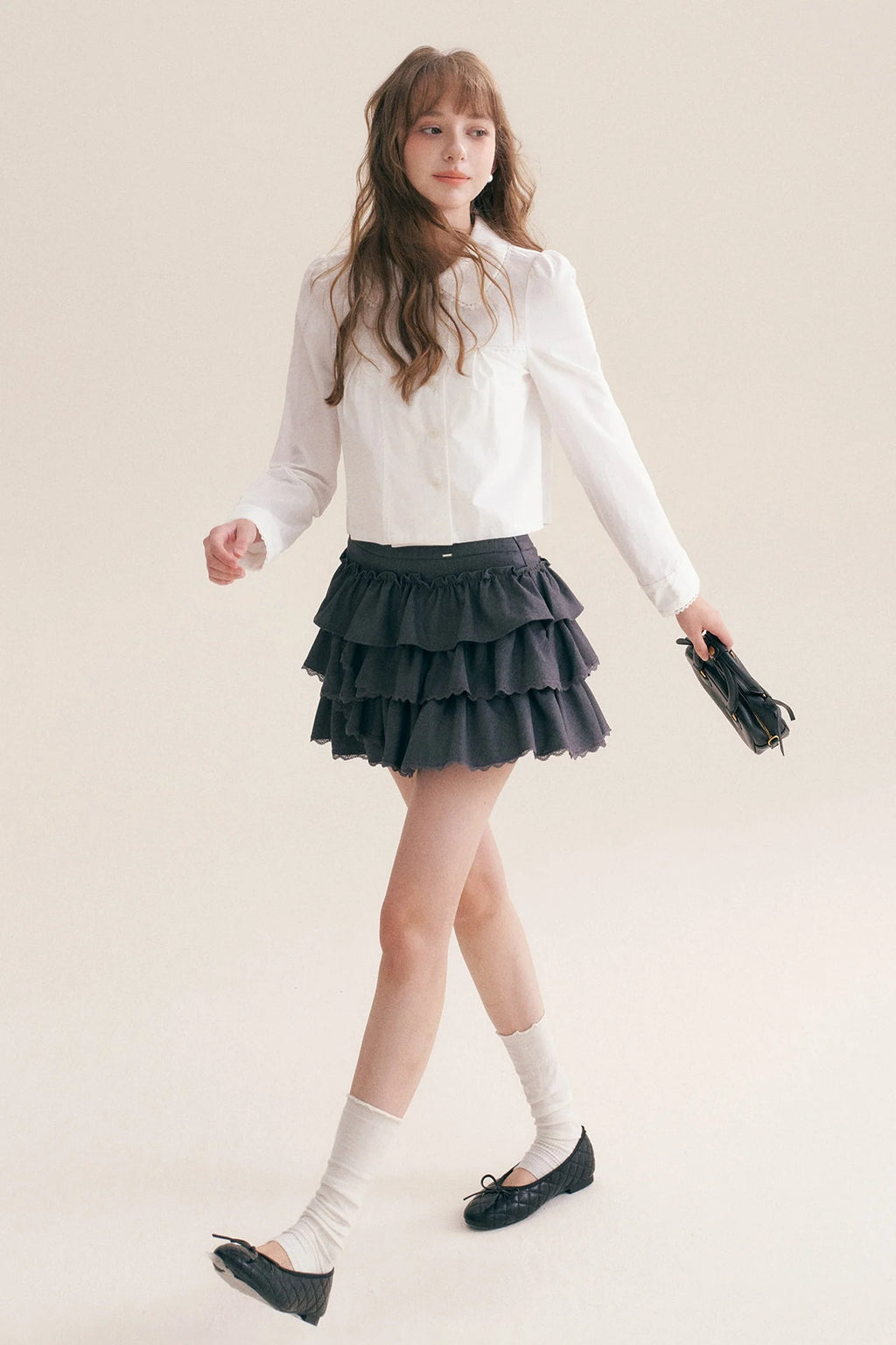 Multi-Layered Ruffle Cake Skirt