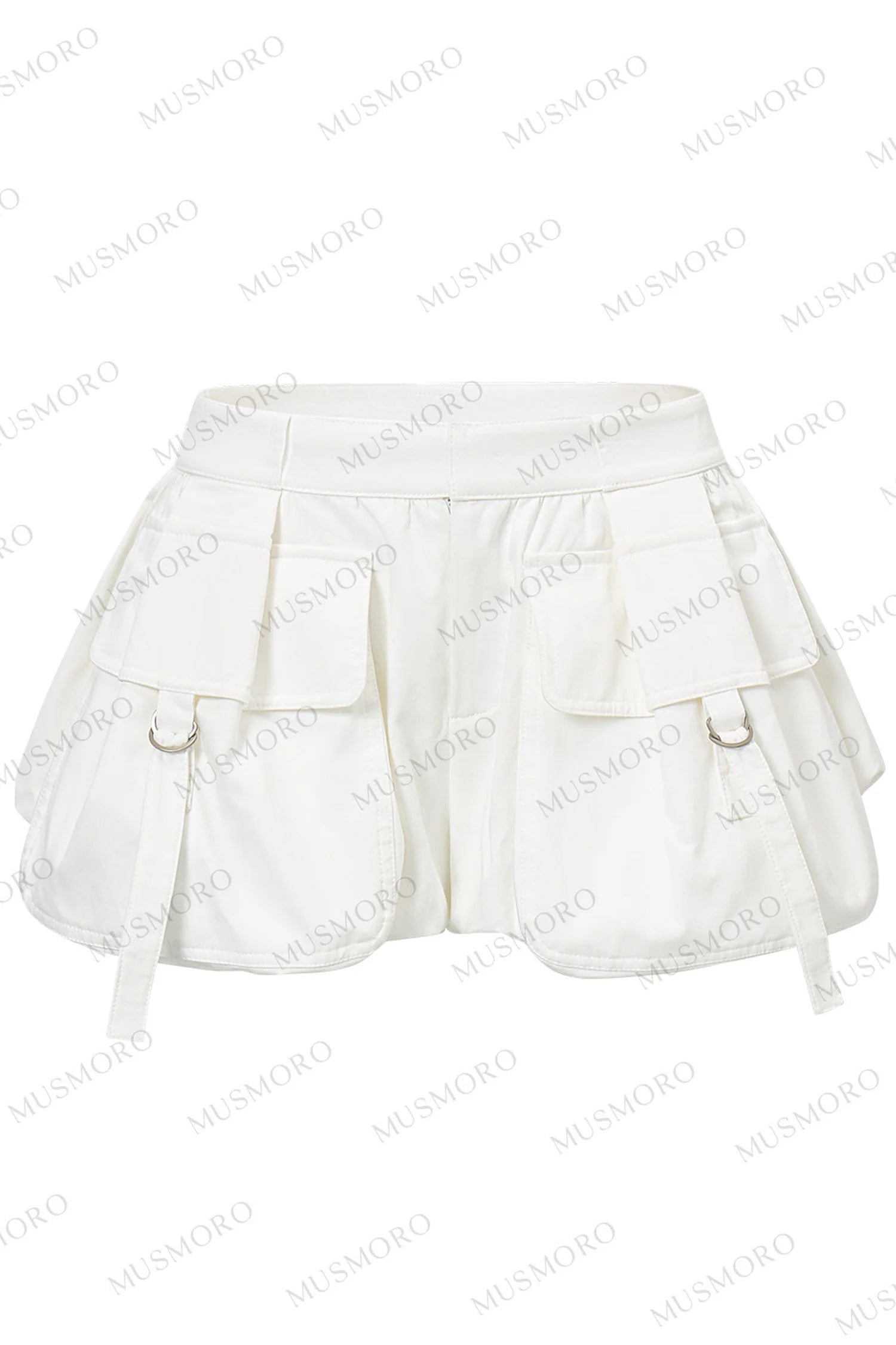 Vintage Puff Cargo Skirt Pants