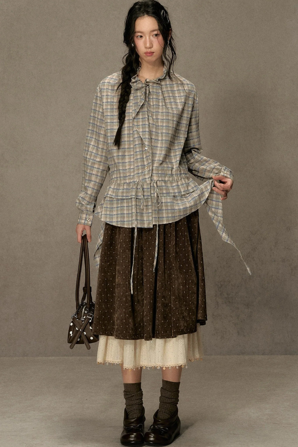 Plaid Long-Sleeve Shirt
