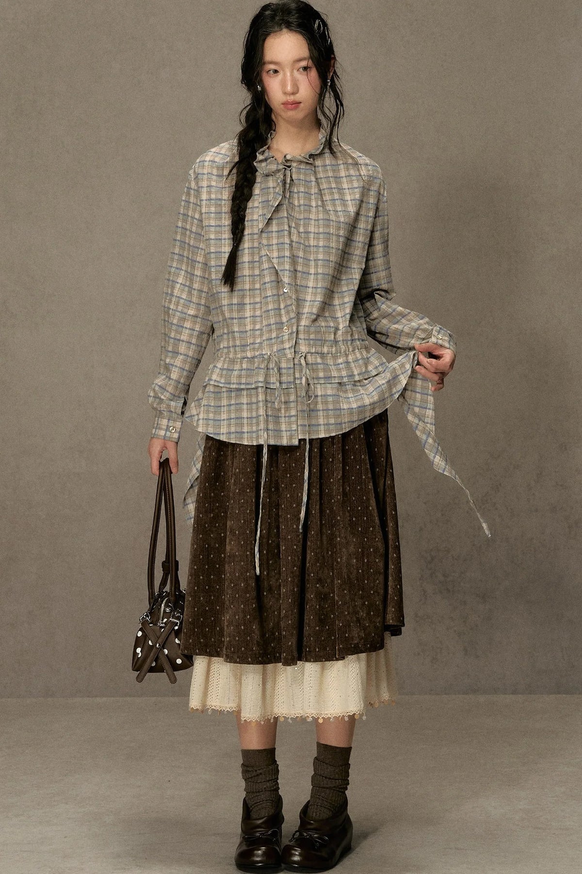 Plaid Long-Sleeve Shirt