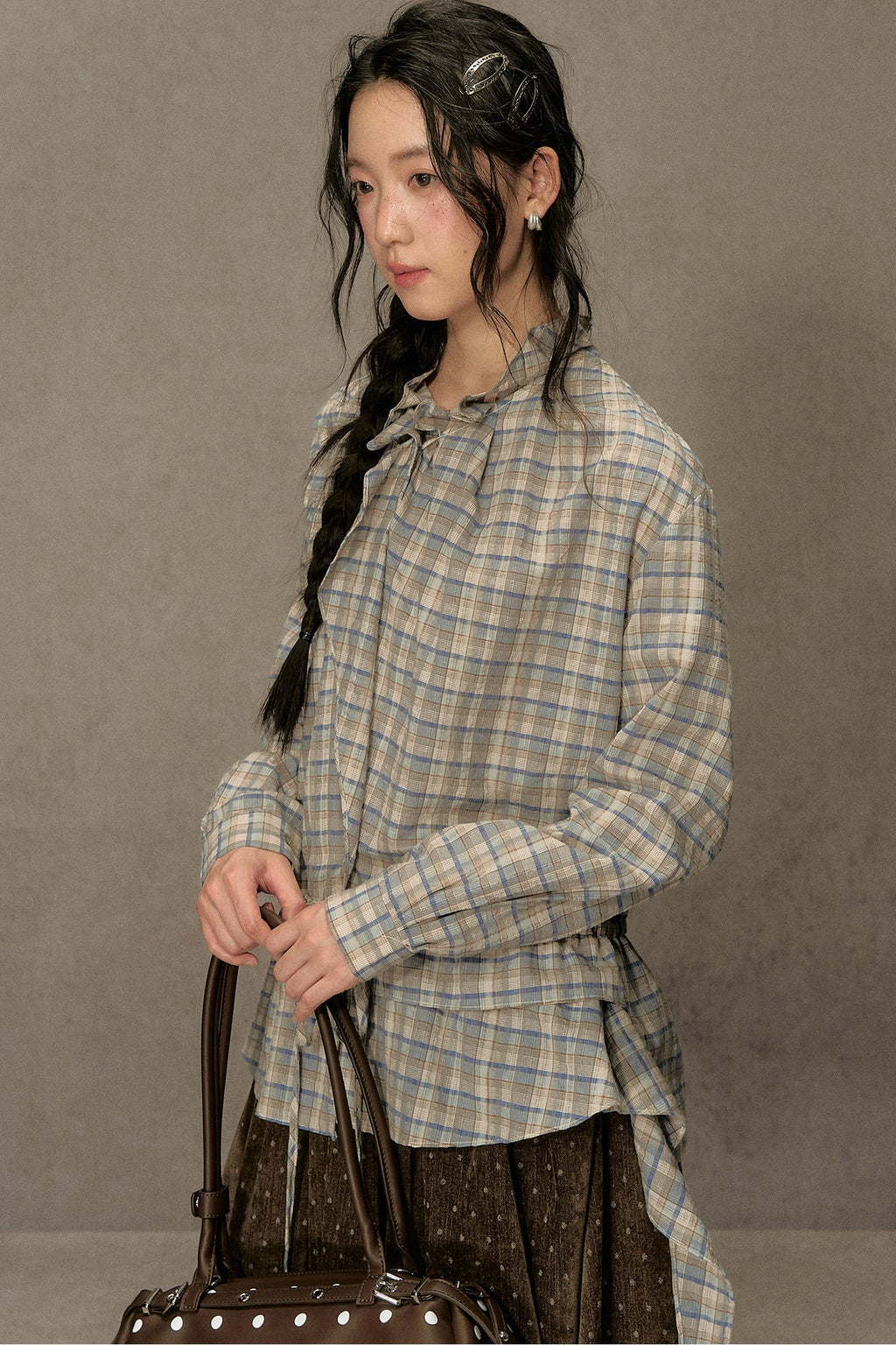 Plaid Long-Sleeve Shirt
