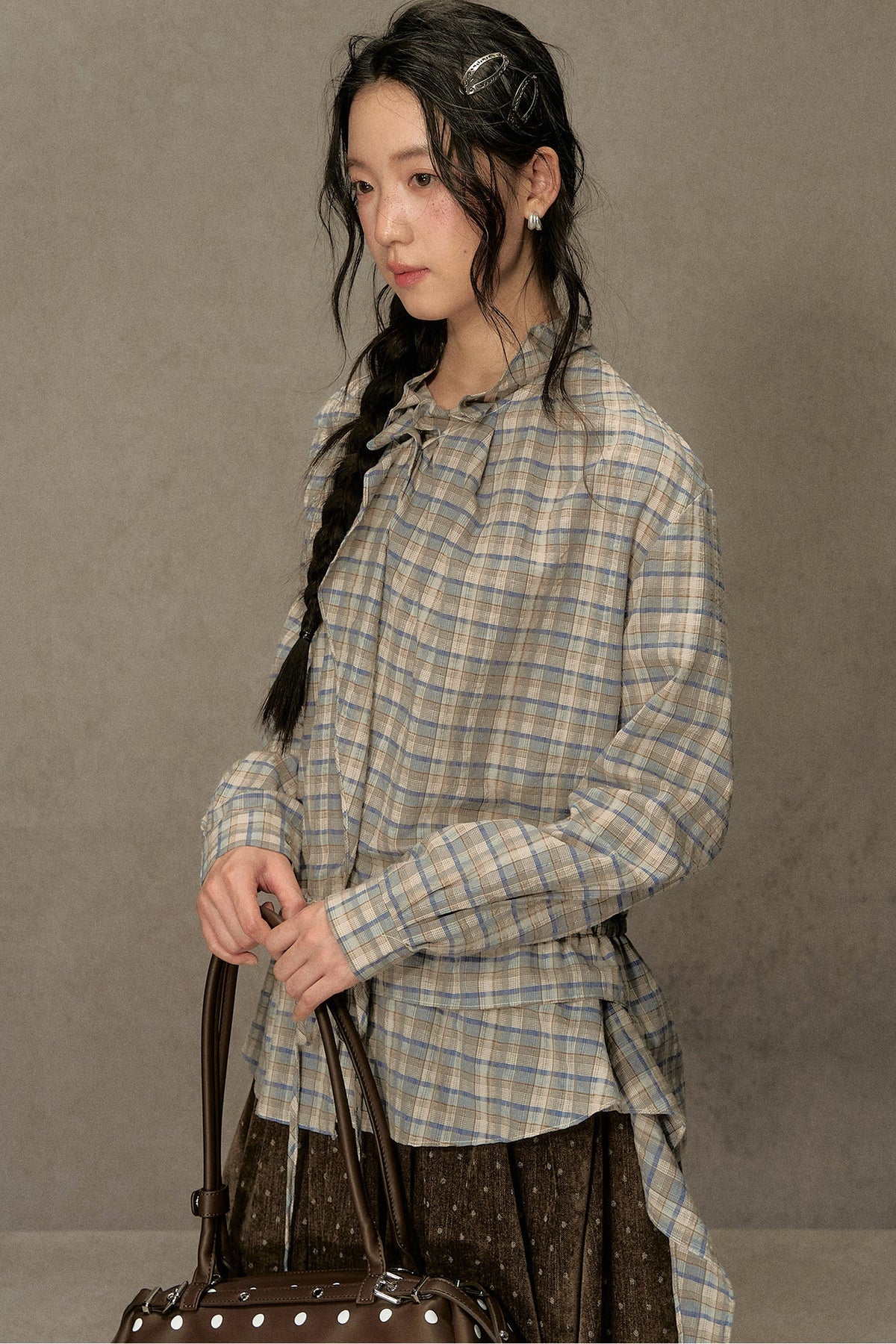 Plaid Long-Sleeve Shirt