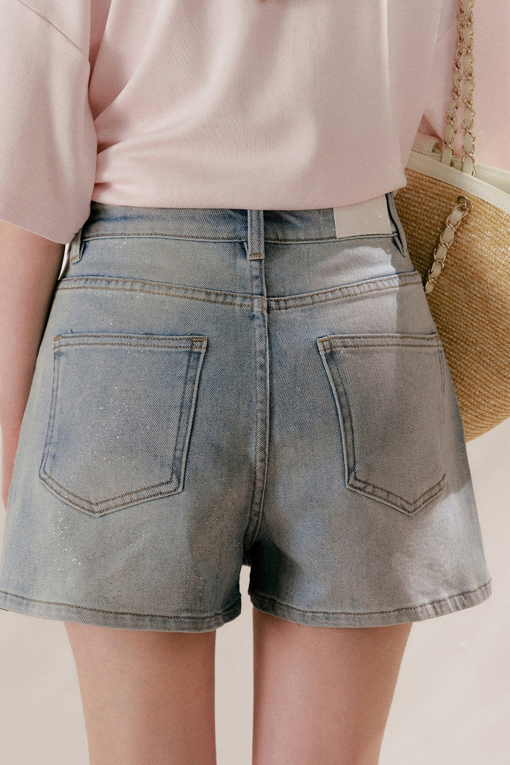 Galaxy Glitter Denim Skirt